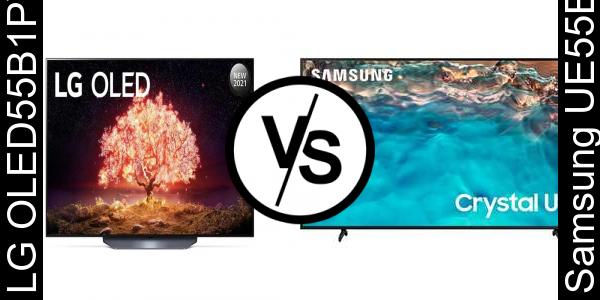השווה בין LG OLED55B1PVA לבין Samsung UE55BU8000
