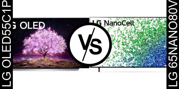 השווה בין LG OLED55C1PVA לבין LG 65NANO80VPA