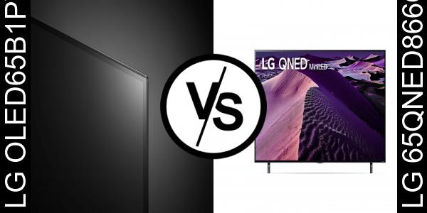 השווה בין LG OLED65B1PVA לבין LG 65QNED866QA - פרייס ביי