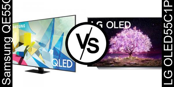 השווה בין Samsung QE55Q80T לבין LG OLED55C1PVA